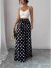 Ice Silk Polka Dot Women's Wide-Leg Summer Pants - 2025 Sun Protection Linen Yamamoto Style