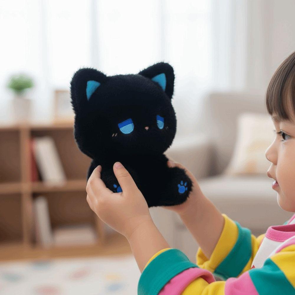 Cute Emo Dolls Sitting Posture Stuffed Animal Emo Sad Cat Plush Toy Gift For Friends