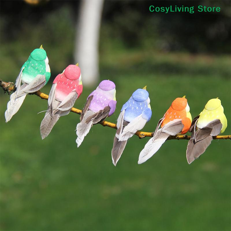 1Pcs Artificial Feathered Bird For Garden And Landscaping Decoration