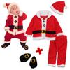 Children's Christmas Costume Set: Long Sleeve Coat & Old Person Cosplay Outfit