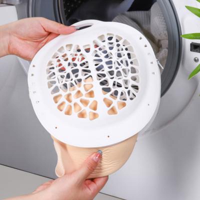 Laundry Bag TPR Material Soft Reliable Elastic Tear-Resistant Washing Machine Laundry Bag with Side Zipper