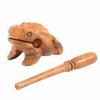 Thailand Wooden Frog Traditional Craft Lucky Wood Frog Croaking Musical Instrument for Home Living Room Desktop Decoration