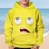 Boys Cartoon Funny Smile Face Hoodie Long Sleeve 3D Print Fall Winter Fashion Streetwear Kids 4-12 Years
