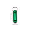 1PCS Colorful Baby Aluminum Pill Box Medicine Case Container Bottle Holder Keychain Outdoor Pill Case Pillbox Portable