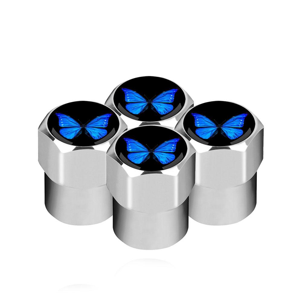 4PCS Universal DIY Car Wheel Tire Air Valve Caps Stem Car Stickers For Cars Motor Auto Accessories Decor Gift ,For Butterfly Shape