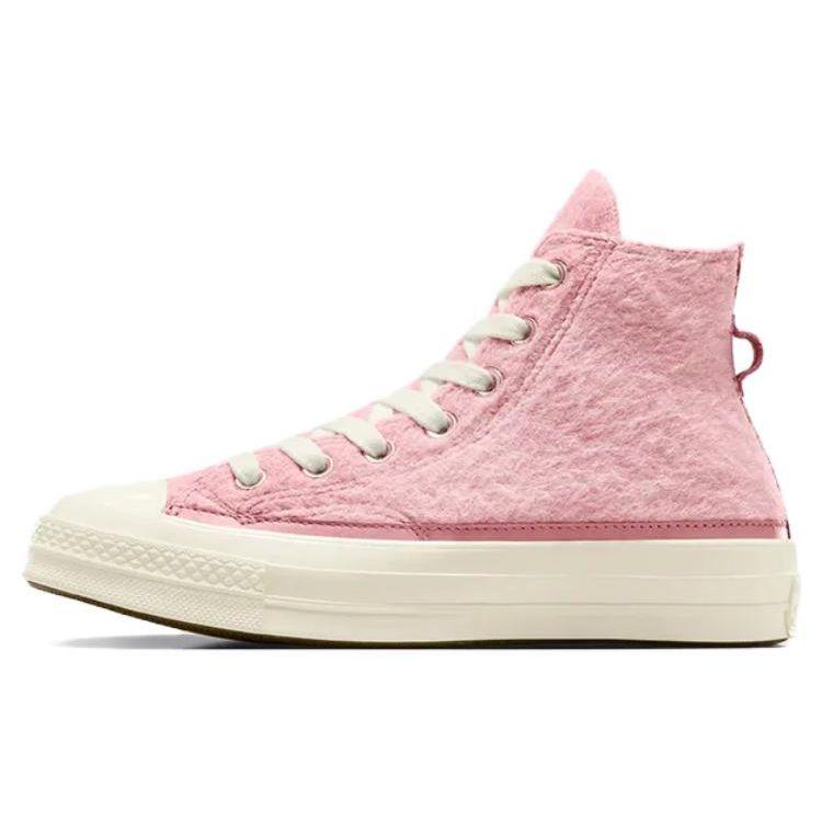 Converse 1970s Comfortable Versatile Imitation Mohair Durable Wrap High-Top Canvas Shoes Women Sneakers Pink A07943C
