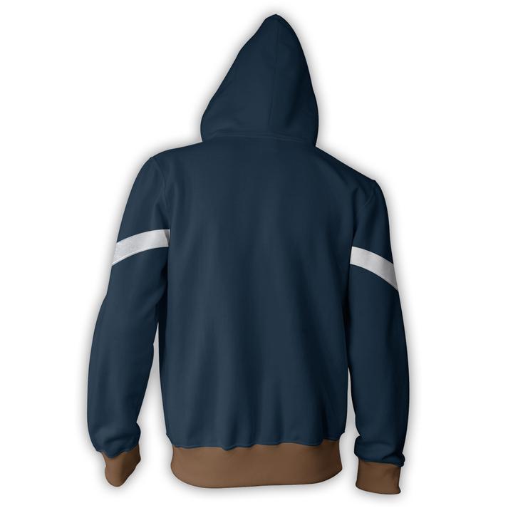 Autumn Men's Captain America Zipper Hoodie Sweatshirt