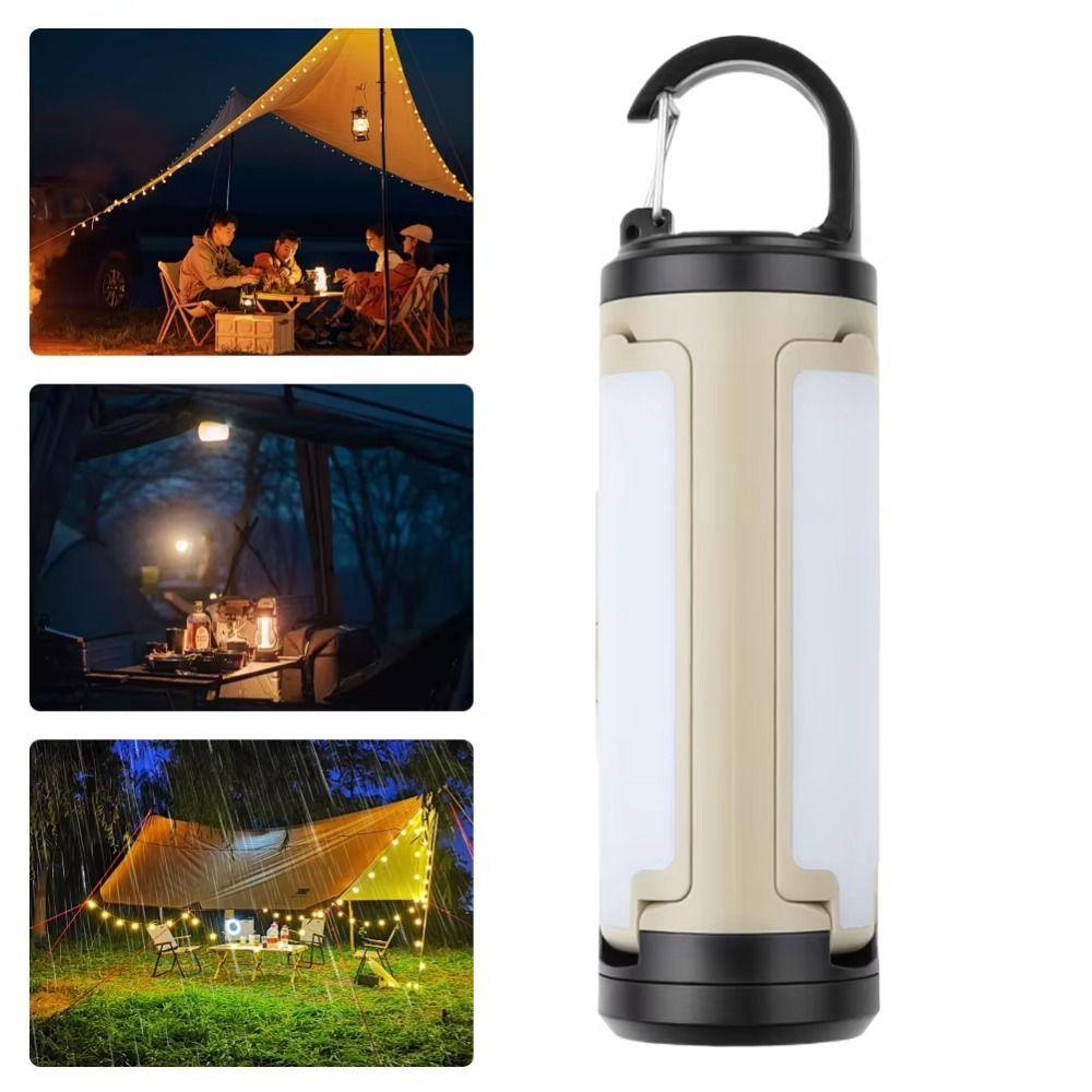 6 Modes Camping Lantern 3 Leaf Foldable Rechargeable Lantern Emergency Flashlight  Indoor Outdoor