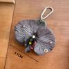 Sweet Exquisite Phalaenopsis Orchid Keychain Creative Simulation Flower Pendant Fashion Backpack Hangings Decor Accessories Gift
