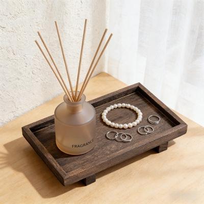 Solid Wood Bathroom Storage Tray Japanese Style Multi-functional Wooden Tray Plate Snack Plate Heat Resistant Gongfu Tea Tray