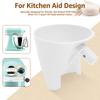 2Pcs Flour Funnel Easy Pour No Mess Flour Funnel Attachment Anti Splash Accessory Baking Tool Fits 4.5–5Qt Tilt Head Stand Mixer