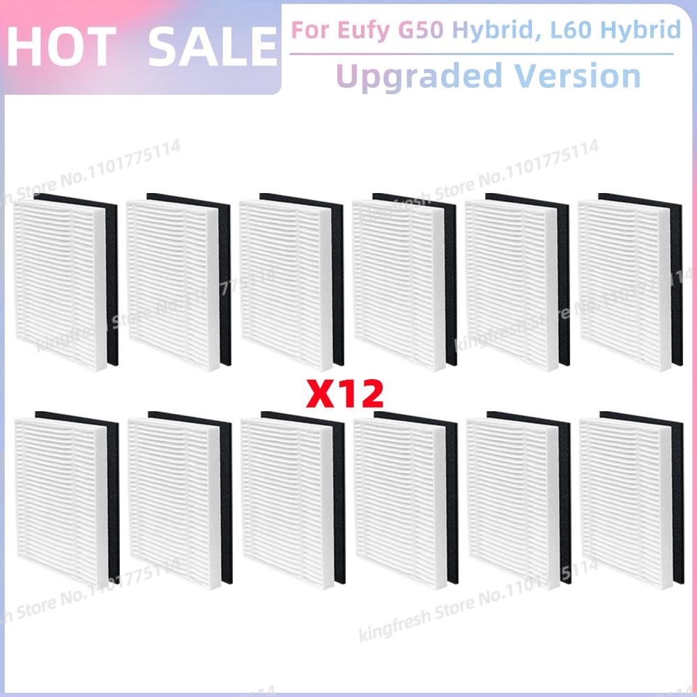 Fit For Eufy G50 Hybrid, L60 Hybrid / L60 Hybrid SES Vacuum Parts Roller Side Brush Hepa Filter Mop Cloth Dust Bag Accessories