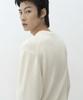 MUSINSA STANDARD [Victoria Wool] Minimal Ribbed Henley Neck Knit [Cream]