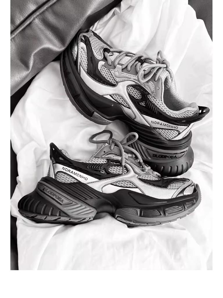 Tan Jianci Skorpion Dad Shoes: Trendige schwarze Sportschuhe mit dicker Sohle für Männer & Frauen 2025