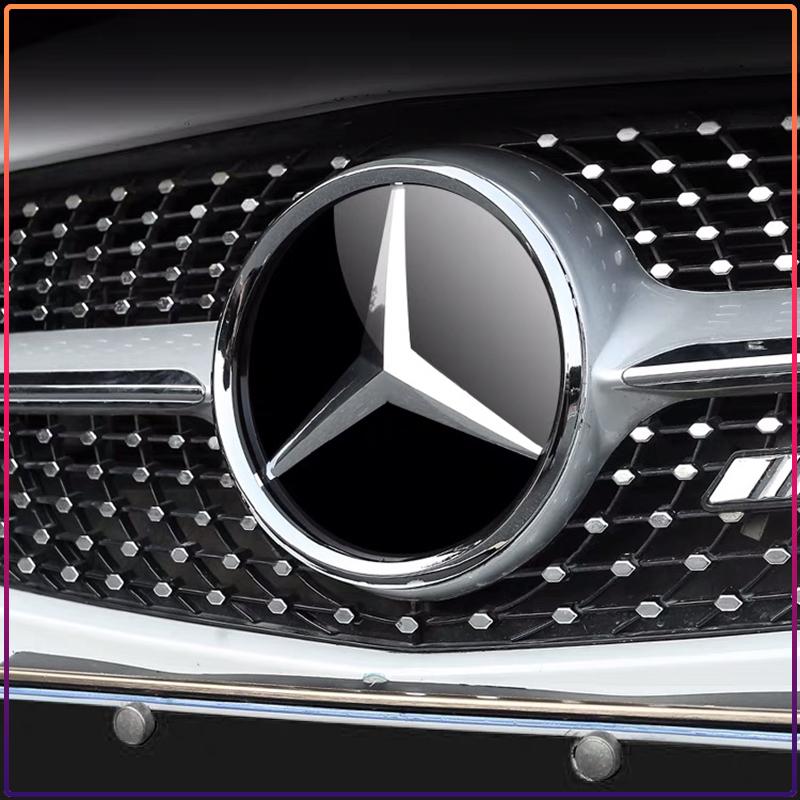 188mm 210mm Car Front Grille Badge Emblem Cover Car Accessories For Mercedes Benz AMG Smart W205 W203 W206 W108 W124 W126 W140 W168