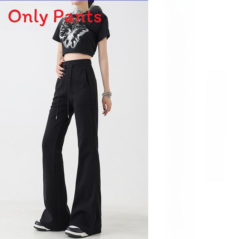 Womens High Waist Relaxed Cotton Casual Pants With Pockets For Spring Autumn Wear