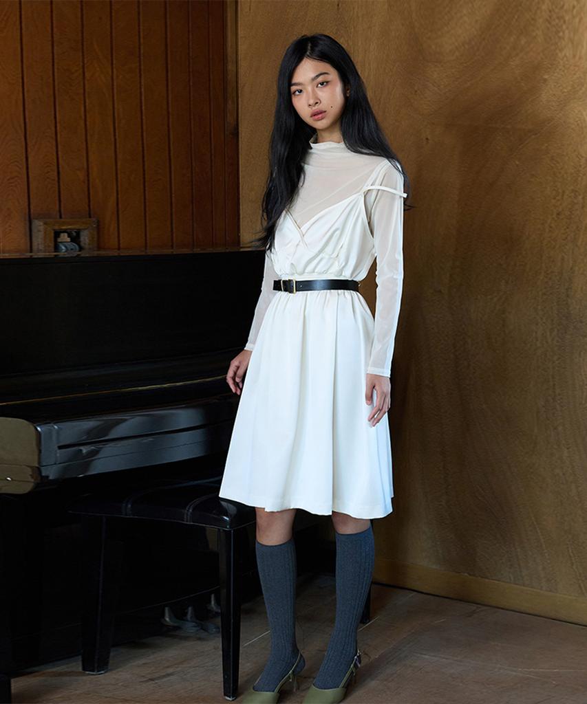 Kwinseulaebis Isla Shirring Sleeveless Dress