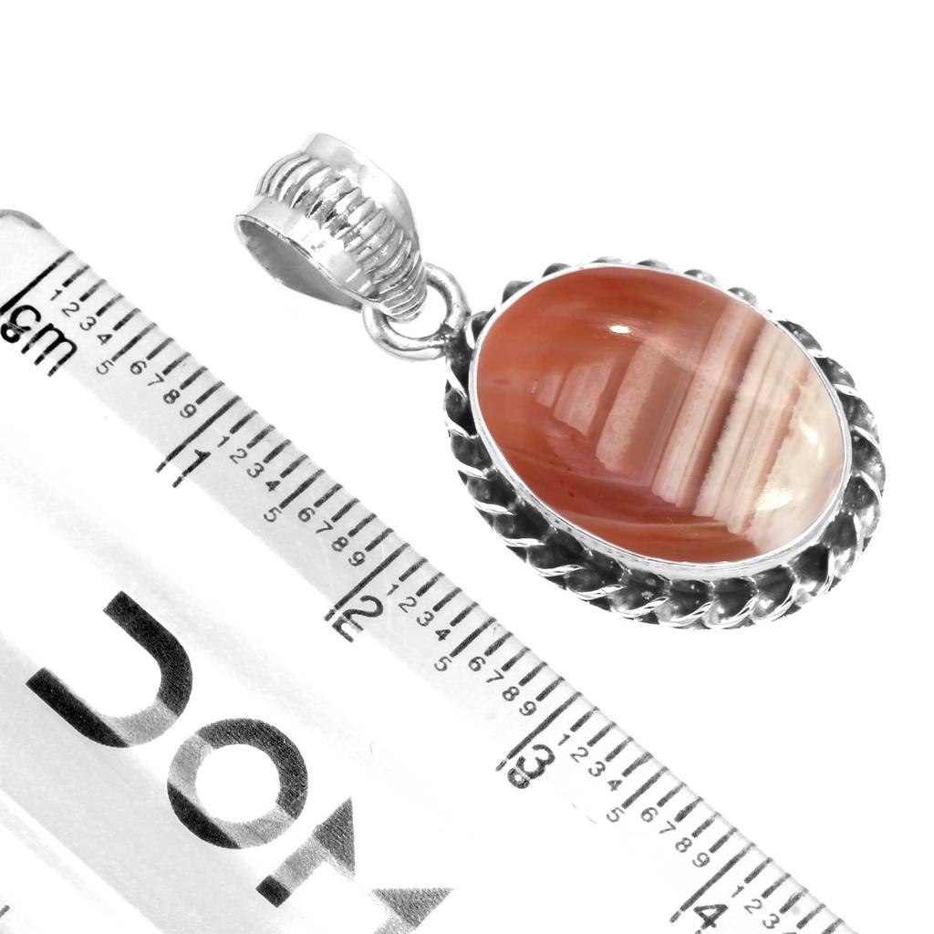 925 Sterling Sølv Anheng Kvinner Edelsten Håndlaget Smykke Forlovelsesgave Amazonitt Angelitt Blå Opal Botswana Agat Mohave Azuritt Chrysocolla