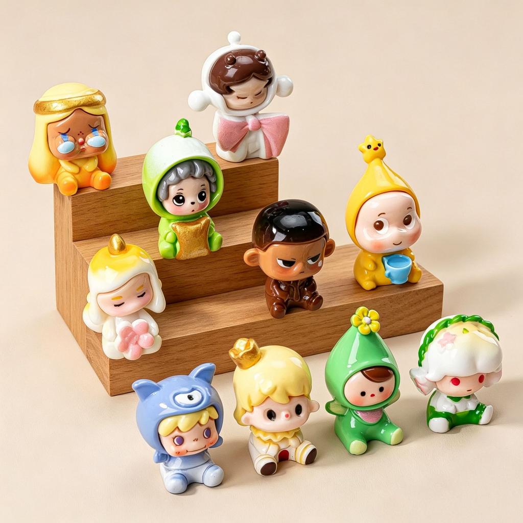 5pcs pet girl party resin DIY trendy play accessories fun desktop car ornaments