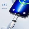 8Pin Female to USB C Male Converters for Phone 15/16 Plus and Pad Featuring Fast Speed Charging