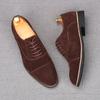 Fashion New Fashion Men's Charm Pointed Suede Leather Oxford Flats Casual Shoes Male Homecoming Wedding Dress Prom Zapatillas Hombre