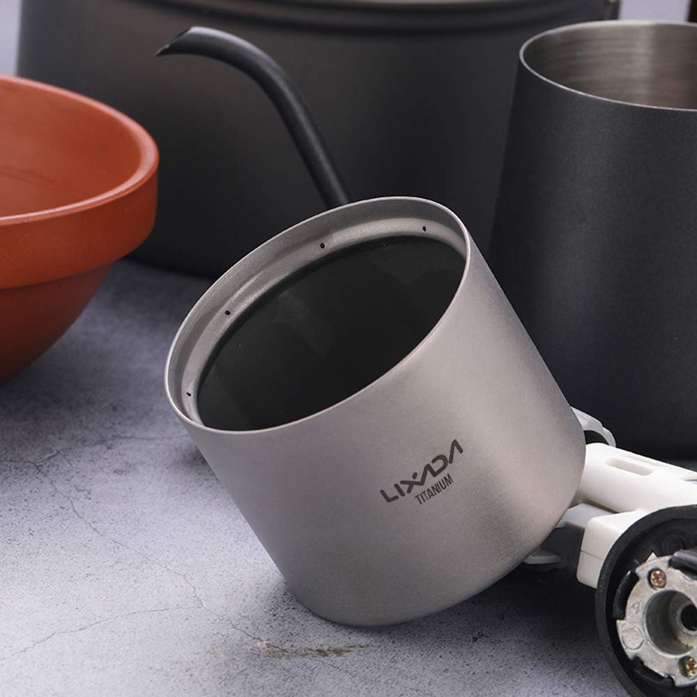 LIXADA Titanium Alcohol Stove, Lightweight, for Camping and Hiking (Titanium) [Alcohol Stove Only]