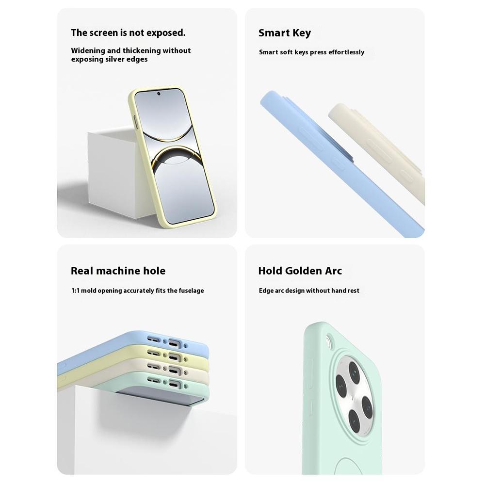 For Oppo Find X8 Pro 5G Liquid Silicone Case Compatible with MagSafe Skin-Touch Phone Cover