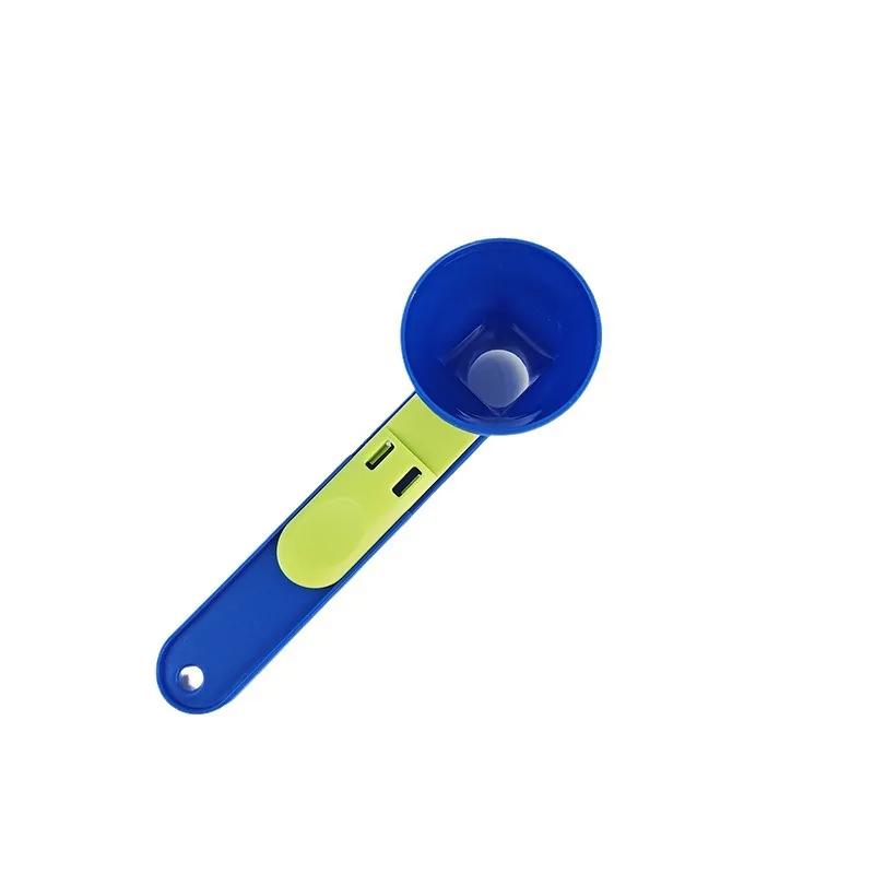 

Spill-Proof Protein Powder Scoop With Sliding Funnel Mess-Free Dispenser BPA-Free PP For Pre-Workout & Water Bottles синий