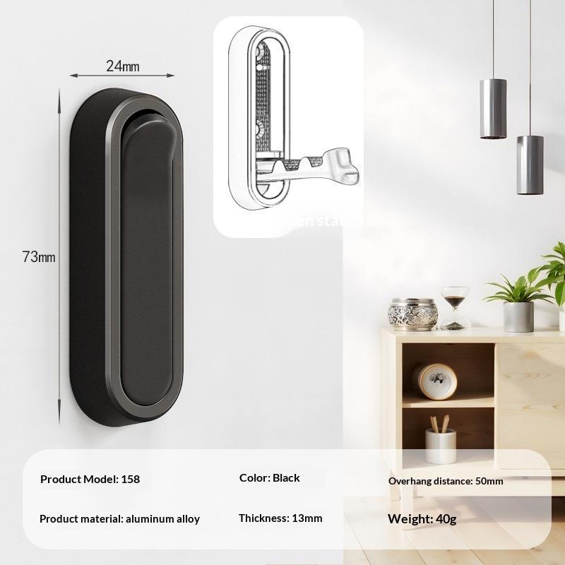 Concealed Folding Wall Hooks Heavy Duty Space Saving For Entryway Hanging Keys Bags Towels