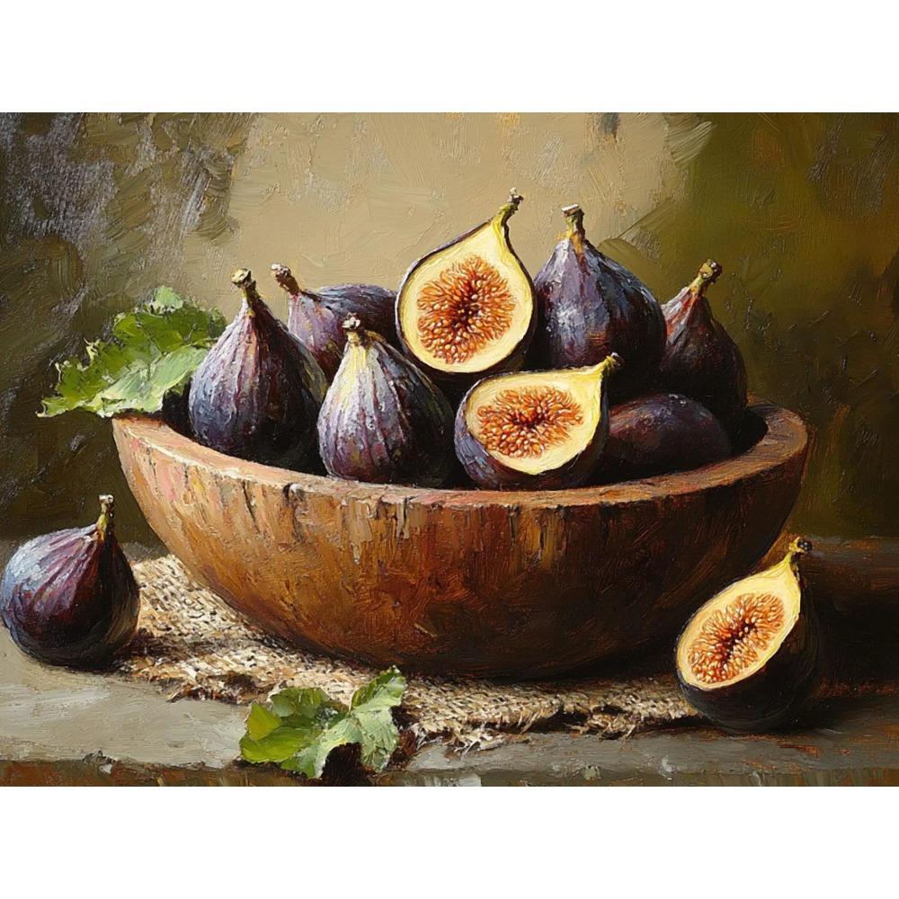 Vintage Food Art Dining Art Oil Poster Fruit Still Life Rustic Kitchen Prints Canvas Painting Wall Art Pictures Home Room Decor