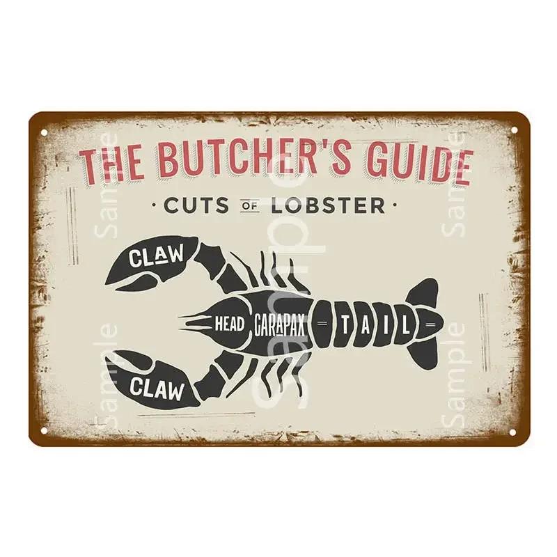 

Свіжа Свинина Схема Розрубу Металеві Знаки Колекція М яса Бляшані Знаки Ретро Живопис Настінна Табличка Кухня Ресторан Домашній Декор Мурал 20x30cm（7.8x11.8inch）