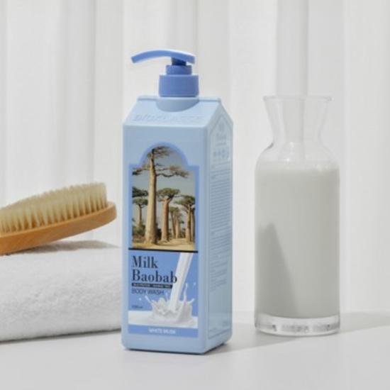 Milk Baobab Body Wash – White Musk Scent (1L, Authentic)