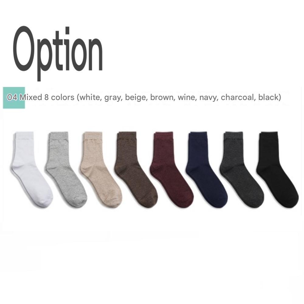 Chaussettes mi-mollet pour hommes Sockpiens[7~10(NOUS)6.5~9.5(Royaume-Uni)40~43(UE)] Ensemble de 8 paires
