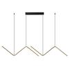Nordic Modern Minimalist Chandelier with Geometric Lines for Dining Room and Sofa Areas