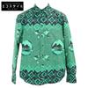 [Domestically Authorized] RM212 FS8 HLS77W LV Wax Oversized Long Sleeve Shirt/ Tops S Green X blackUsed