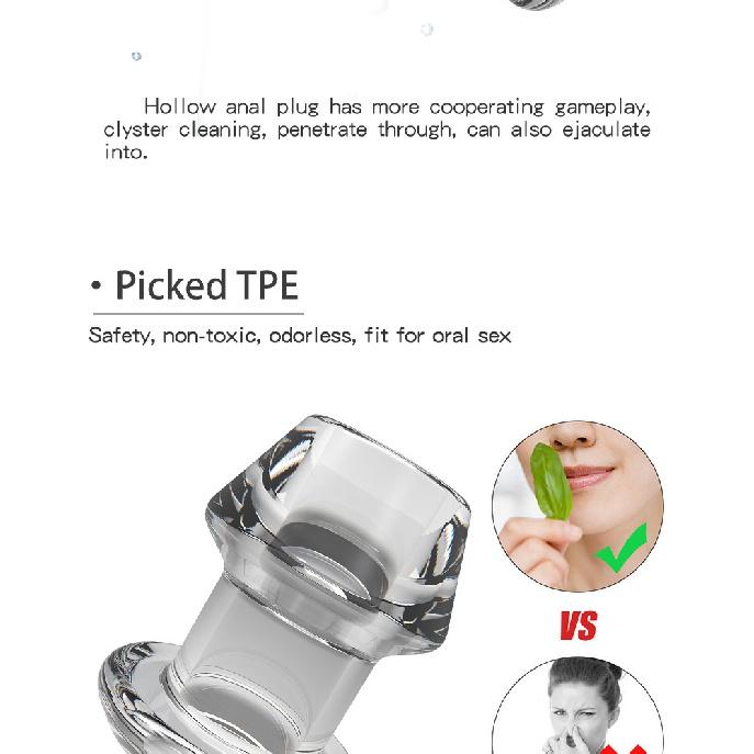 Silicone Hollow Anal Plug With Stopper Speculum Enema Anus Dilator Butt Plug Prostate Massage Bdsm Sex Toys For Woman Men