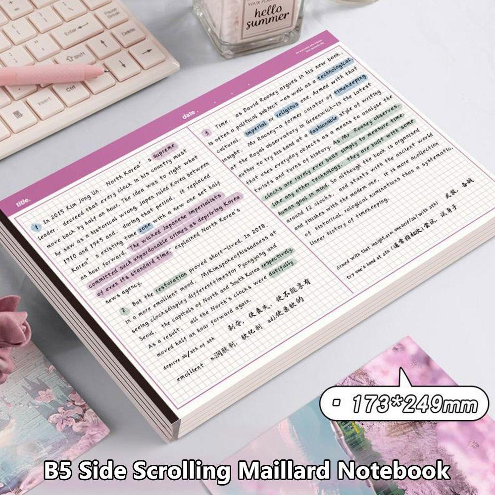 Simplicity Students B5 Notebook Horizontal Notepad Tearable Writing Memo Pads Paperpad Legal Pad For School Office