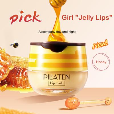 7,5 g Dámský krém na rty Jahoda Med Favor Hydratační Hydratační Suché popraskané rty Night Repair Watery Sleeping Lip Balm Stick Dívčí péče o rty