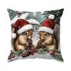 Cute Christmas Animals Pillowcase Bedroom Sofa Cushion Cover 100% Polyester Living Room Cushion Pillowcase Home Decor