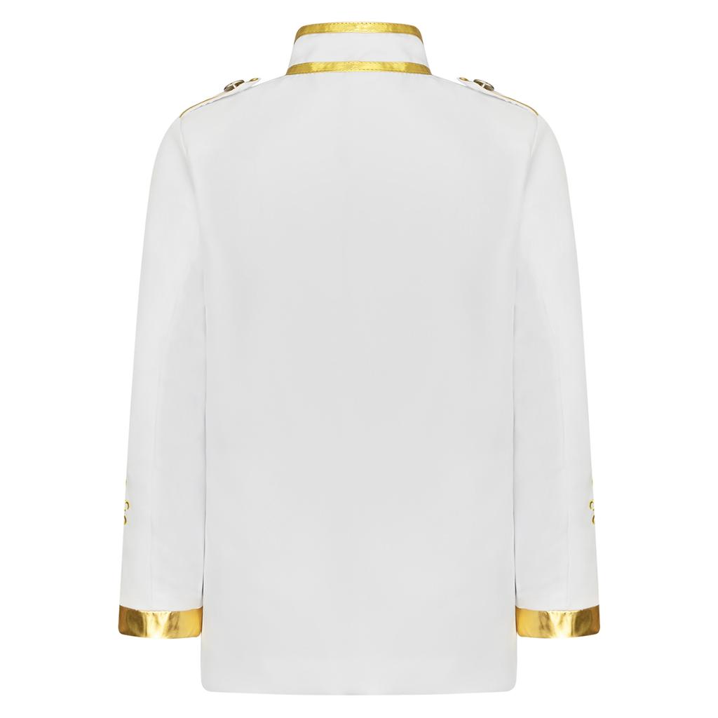 Boys Halloween Medieval Prince Costume Gold Embroidered Jacket Retro Palace Court Uniform