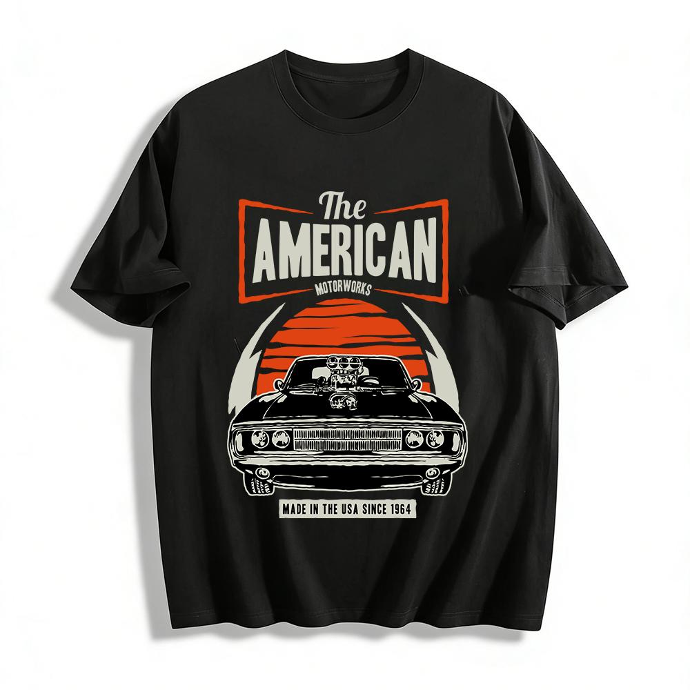 

Vintage 1964 American Muscle Car Graphic Casual T-Shirt Pure cotton T-shirt XXS