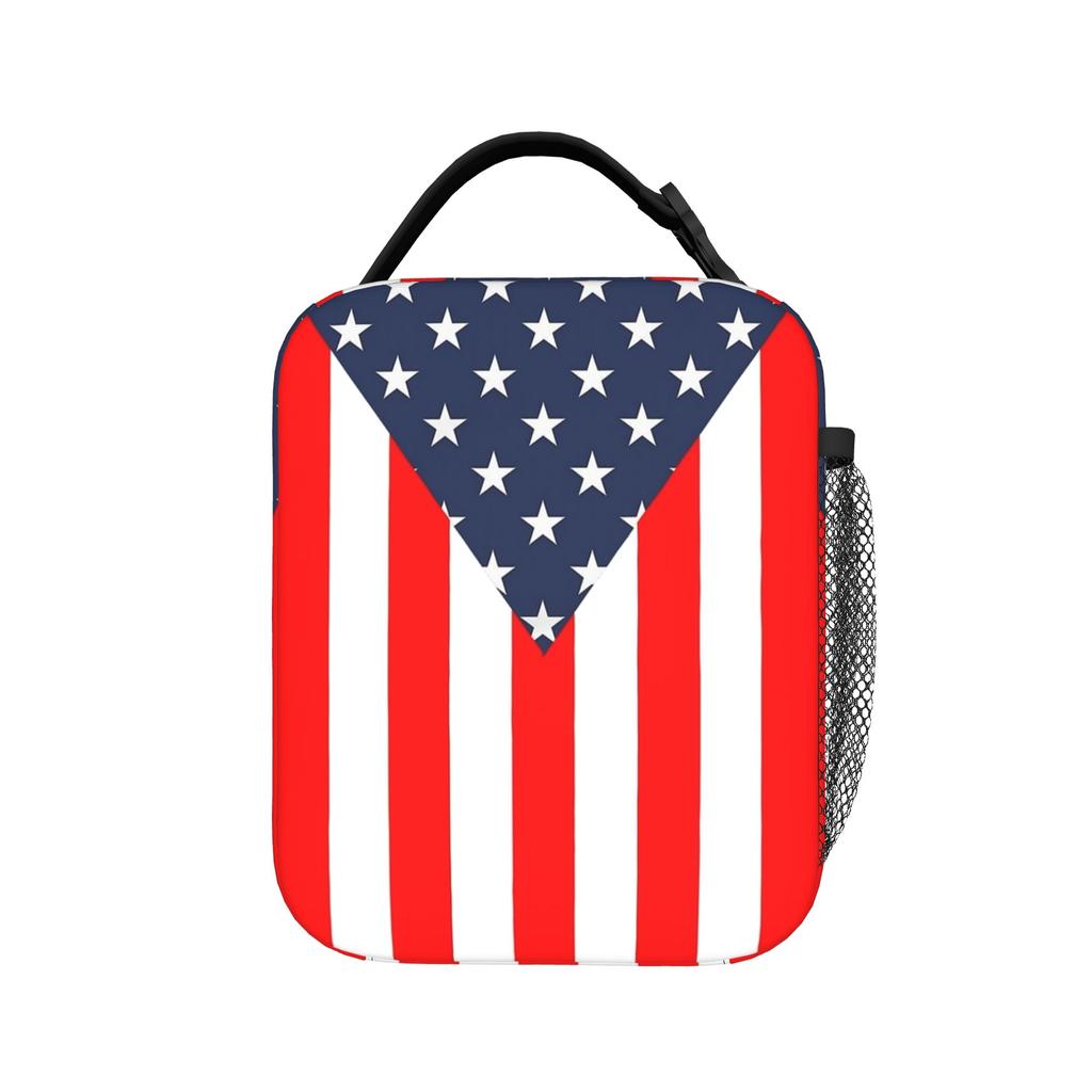 Homelander Cape Flag America The Boys Insulated Lunch Bag Portable Meal Container Cooler Bag Lunch Box Tote Beach Travel