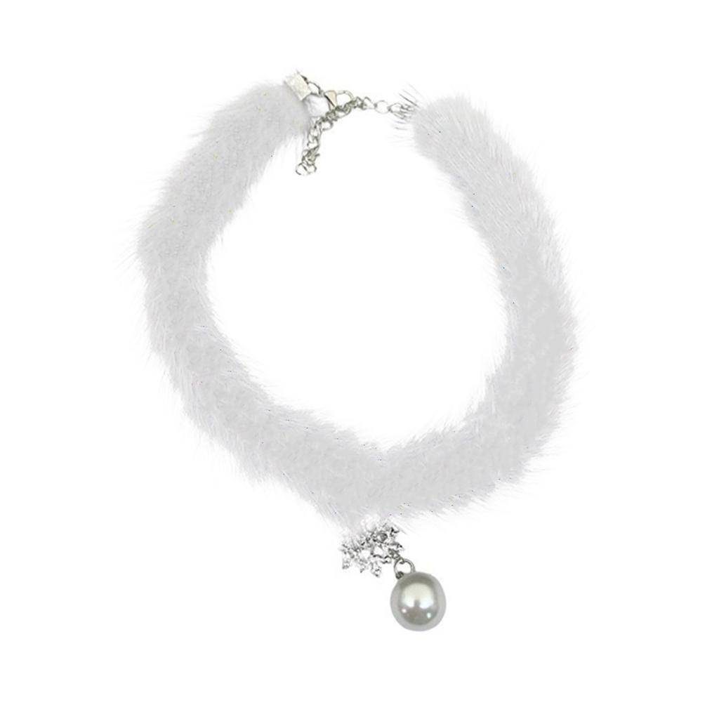 Soft Plush Necklace Warm Fashion Accessory Suitable for Youthful Women Seeking Comfort and Style in Cold Weather