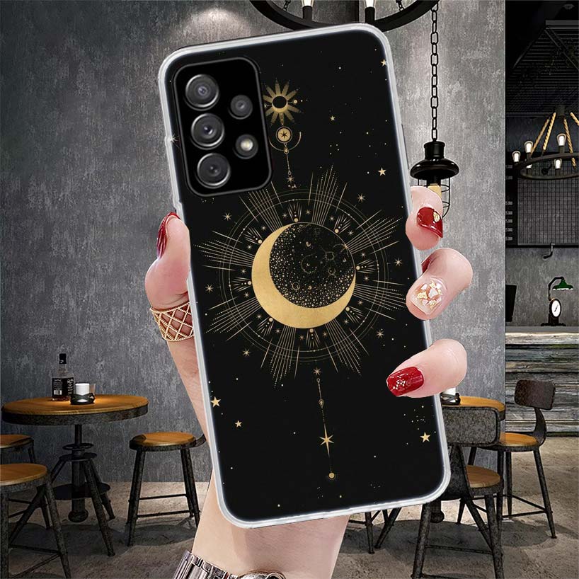 Moon Mystery Totem Witche Soft Phone Case For Samsung Galaxy S22 S23 S24 S25 Edge S26 Ultra S20 FE S21 Plus + Fundas Coque Galax