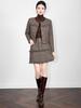 Nanyou Elegant Tweed Wool Jacket & Skirt Set