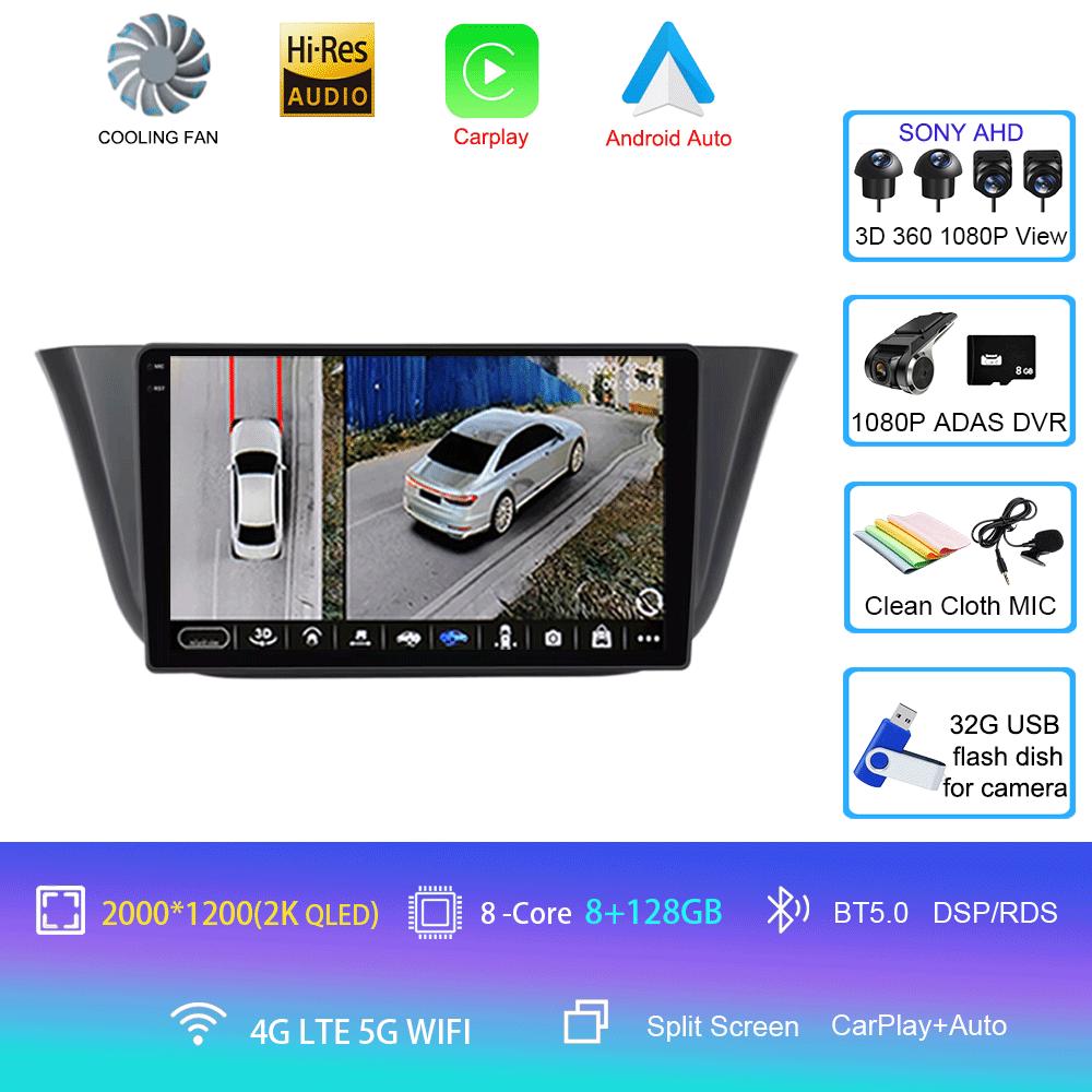 Android14 Für Iveco Daily 2014 2015 2016 2017 + Autoradio Player Stereo Multimedia WIFI BT GPS Navigation Player QLED Bildschirm