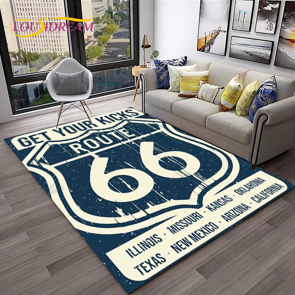 

Mother Road, Historic Route 66, ковер mãe estrada, ковер для дома, гостиной, спальни, дивана, коврик для двери, декор, коврик, нескользящий напольный коврик 40x60cm