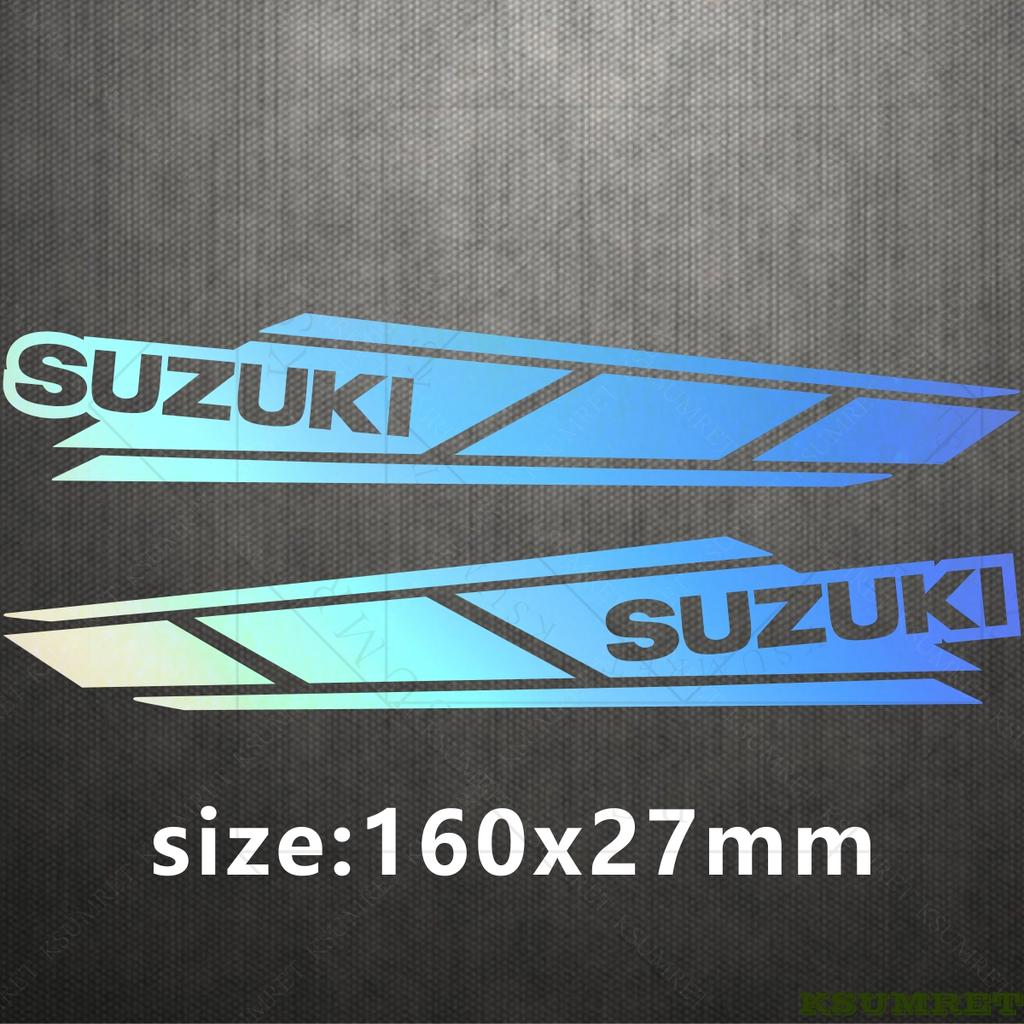 AAGJ1 Decalcomania in Vinile Adesivo Logo Suzuki Adesivi Moto Kit Riflettente per Casco