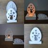 Handmade Candlestick Silicone Molds DIY Heart Rabbit Candle Holder Epoxy Casting Moulds Easter Rabbit Resin Moulds