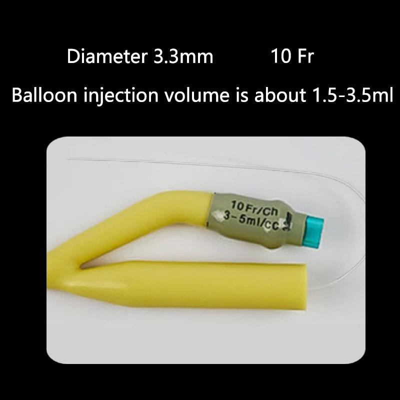 1pcs 2/3 Chamber Latex Catheter Silicone Coated Sterilized Urethral Catheter Male/Women/Children Urinary Catheter